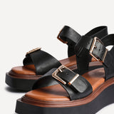 Preserve Black Flatform Sandals