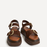Preserve Brown Flatform Sandals