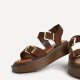 Preserve Brown Flatform Sandals