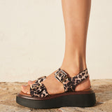Preserve Leopard Flatform Sandals