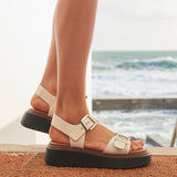 Preserve Nude Flatform Sandals