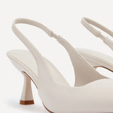 Presley Nude Faux Leather Court Heels