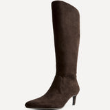 Prime Brown Stiletto High Leg Boots