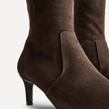 Prime Brown Stiletto High Leg Boots