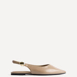 Profile Nude Faux Leather Ballet Flats