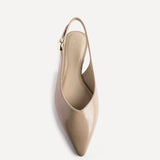 Profile Nude Faux Leather Ballet Flats