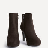 Prospect Brown Platform Ankle Boots