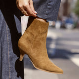 Pursuit Tan Heeled Ankle Boots