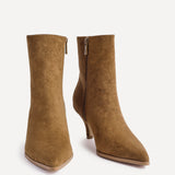 Pursuit Tan Heeled Ankle Boots