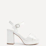 Perola Bridal Ivorty Satin Platform Heels