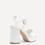Perola Bridal Ivorty Satin Platform Heels
