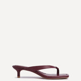 Potential Burgundy Toe Post Kitten Heels