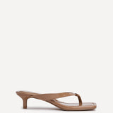 Potential Caramel Toe Post Kitten Heels