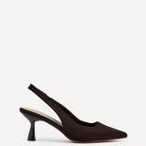 Presley Brown Lycra Court Heels