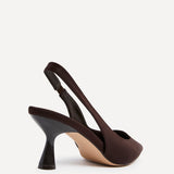 Presley Brown Lycra Court Heels