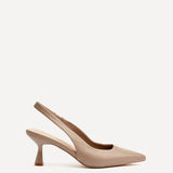 Presley Mocha Faux Leather Court Heels