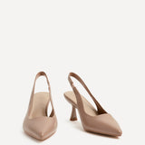 Presley Mocha Faux Leather Court Heels