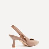 Presley Mocha Faux Leather Court Heels
