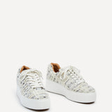 Quest White Tweed Trainers