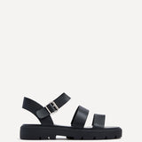 Ramona Black Gladiator Sandals
