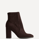 Rayne Wide Fit Brown Ankle Boots