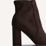 Rayne Wide Fit Brown Ankle Boots