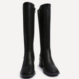 Reason Black Block Heel Long Boots