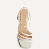 Reflect Wide Fit White Strappy Heels