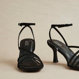 Reflect Wide Fit Black Strappy Heels