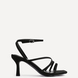 Reflect Wide Fit Black Strappy Heels