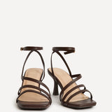 Reflect Wide Fit Brown Strappy Heels