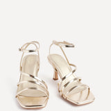 Reflect Wide Fit Gold Strappy Heels