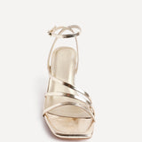 Reflect Wide Fit Gold Strappy Heels