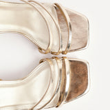 Reflect Wide Fit Gold Strappy Heels
