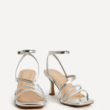 Reflect Wide Fit Silver Strappy Heels