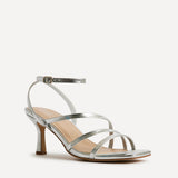 Reflect Wide Fit Silver Strappy Heels