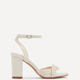 Regina Nude Faux Leather Intertwined Heels