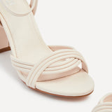 Regina Nude Faux Leather Intertwined Heels