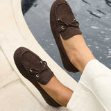Relevant Brown Faux Suede Loafers