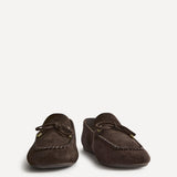 Relevant Brown Faux Suede Loafers