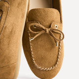 Relevant Tan Faux Suede Loafers