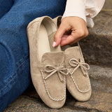 Relevant Taupe Faux Suede Loafers