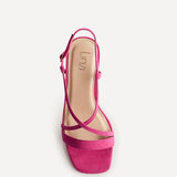 Remain Wide Fit Fuchsia Heeled Sandals