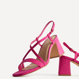 Remain Wide Fit Fuchsia Heeled Sandals