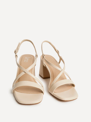Remain Wide Fit Nude Heeled Sandals
