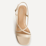 Remain Wide Fit Nude Heeled Sandals
