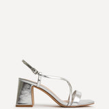 Remain Wide Fit Silver Heeled Sandals