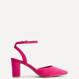 Rendall Fuchsia Faux Suede Court Heels