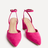 Rendall Fuchsia Faux Suede Court Heels