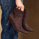 Reserve Brown Stiletto Ankle Boots